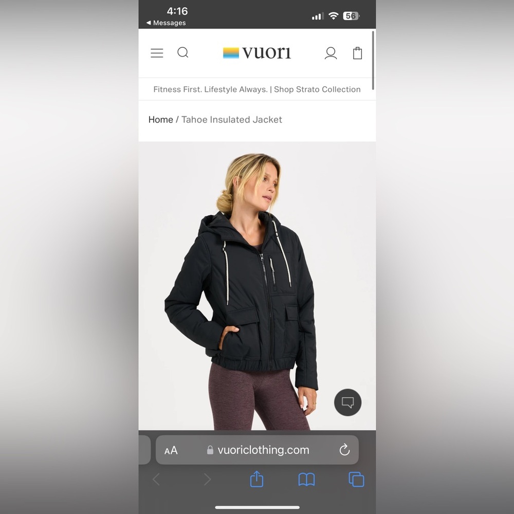 Vuori Tahoe Insulated Jacket